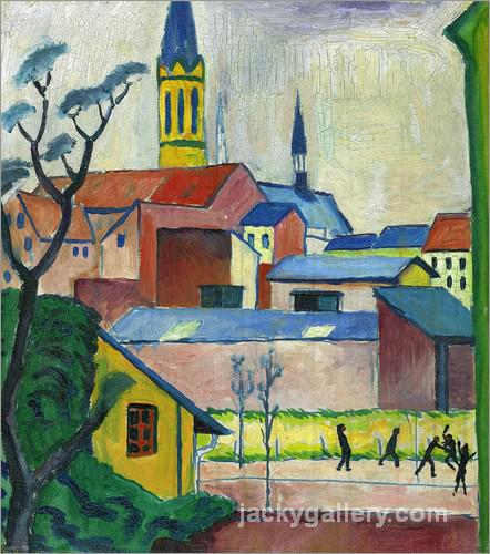 St Mary s Church, August Macke painting - Click Image to Close